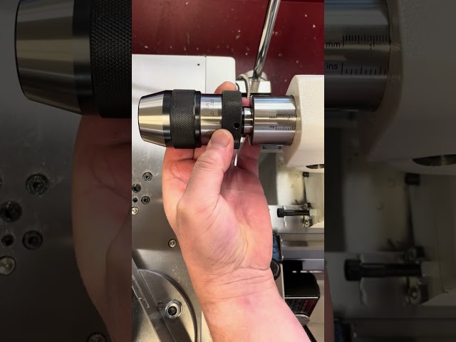 Installing a drill chuck into a tailstock