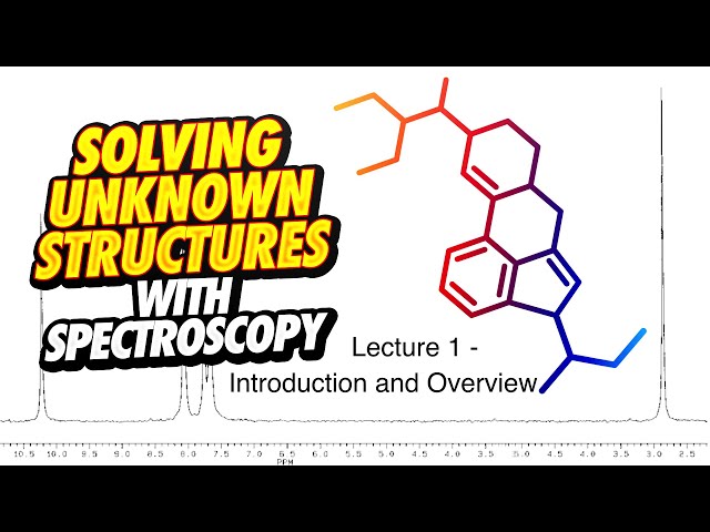 Solving Structures with MS, IR and NMR Lecture Course: Lesson 1 - Introduction