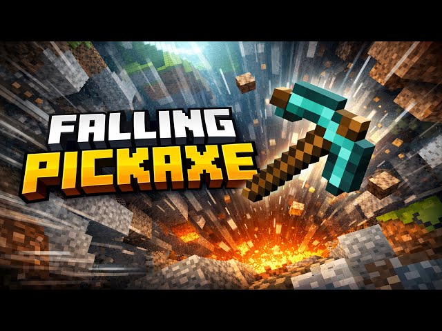 Falling Pickaxe Chat Control Live! #shorts #minecraft #live