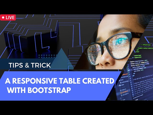 A responsive table created with Bootstrap