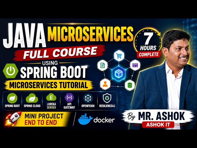 Java Microservices Full Course in 7 Hours | Spring Boot Microservices Tutorial with Mini Project