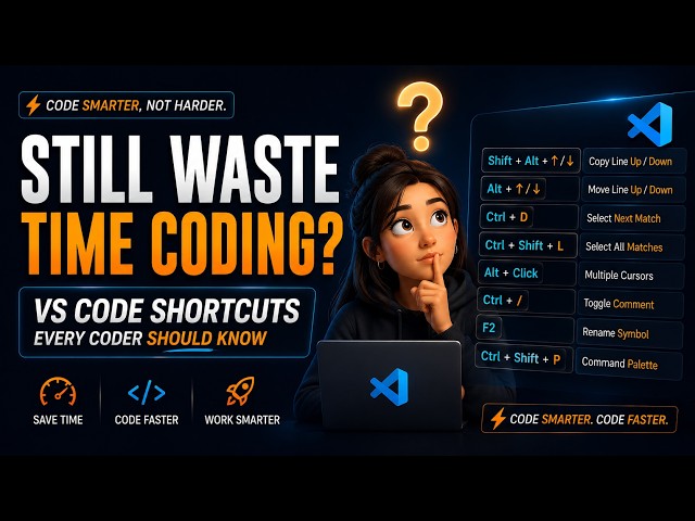 VS Code Shortcuts Every Coder Should Know | Code Smarter & Faster ⚡