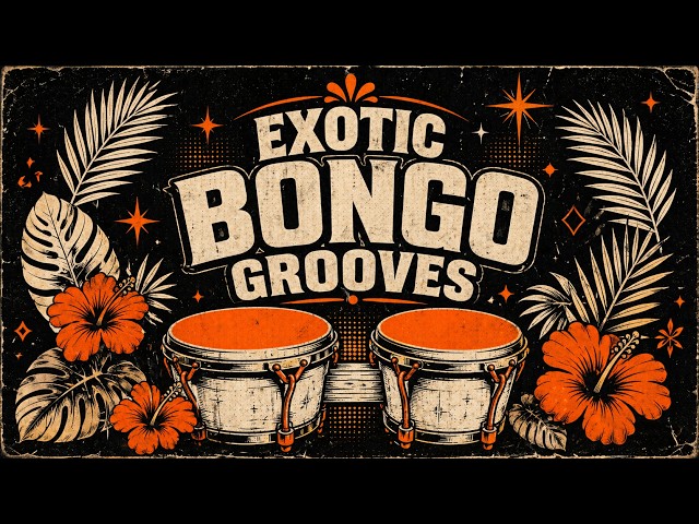 1950s Bongo Fever Exotica 🌴 "The Lost Temple" | Tiki Lounge Instrumental Jazz