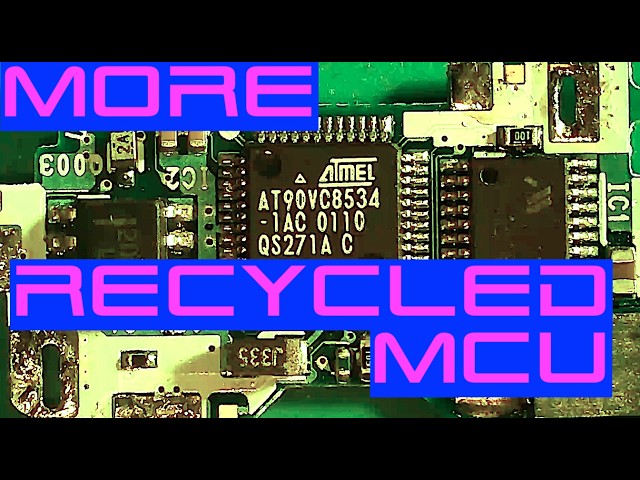 RECYCLED MICRO - ATMEL AT90VC8534 AND DIY LOW VOLTAGE PARALLEL PROGRAMMER MADE FOR ARDUINO UNO -
