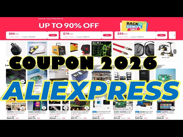 AliExpress Coupon Code: $85 OFF+UP TO 90% OFF in August,2026 | Best Deals & Discounts