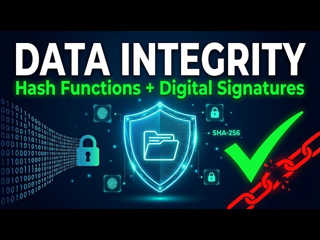 Data Integrity Explained | Hash Functions & Digital Signatures | Cybersecurity Basics