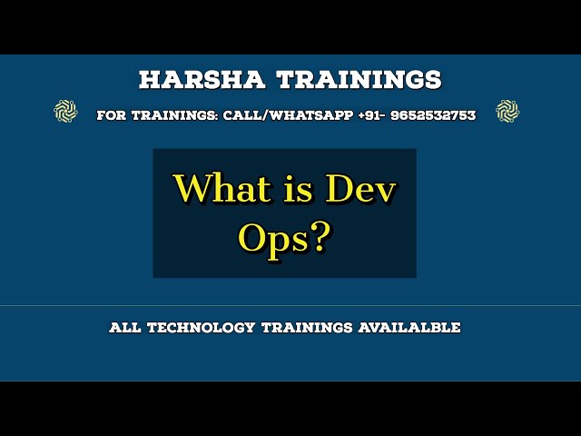 DevOps Demo - For Devops Training Call/WhatsApp : +91-9652532753