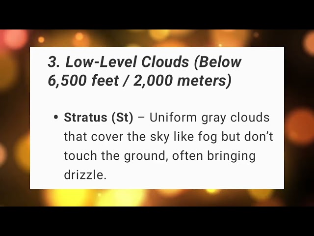 CP4291  UNIT  4  Cloud  types