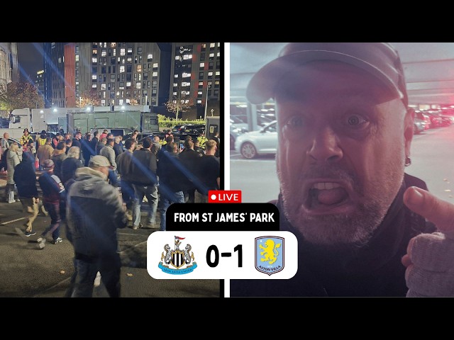 Villa fans sing 'sob on the Tyne' leaving St. James' Park | Newcastle United 0-1 Aston Villa