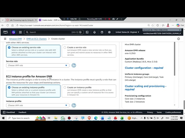 Processing Logs Using Amazon EMR | AWS Data Engineering Module 9 | Hands-On Lab Tutorial