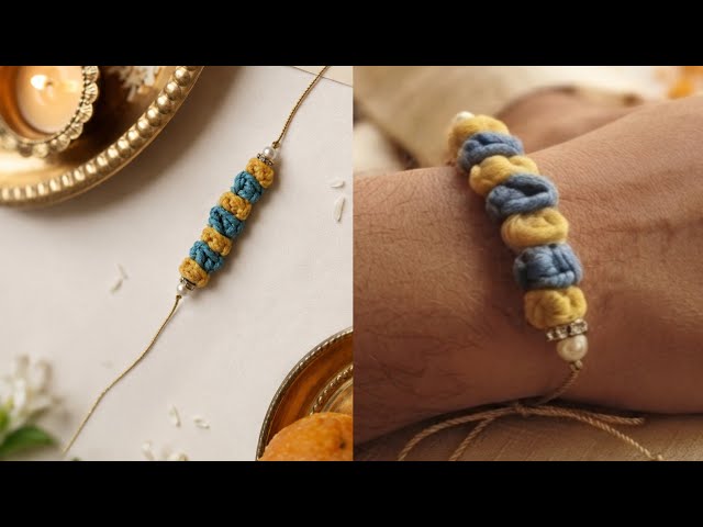 Easy Macrame Rakhi Tutorial | Beautiful Handmade Rakhi for Raksha Bandhan | DIY Macrame Step by Step