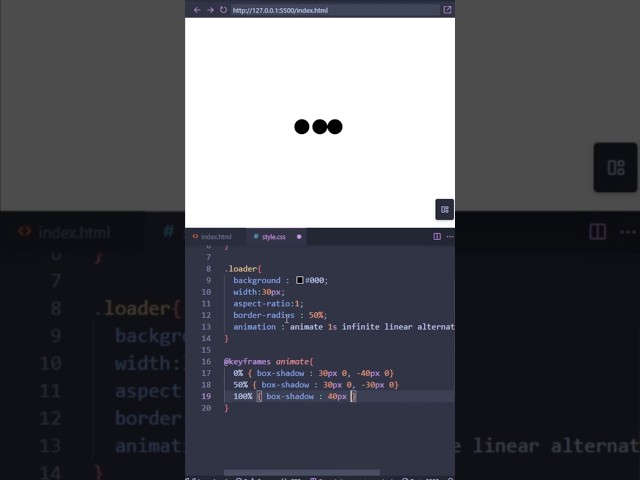 CSS Dots Loading Animation | HTML CSS