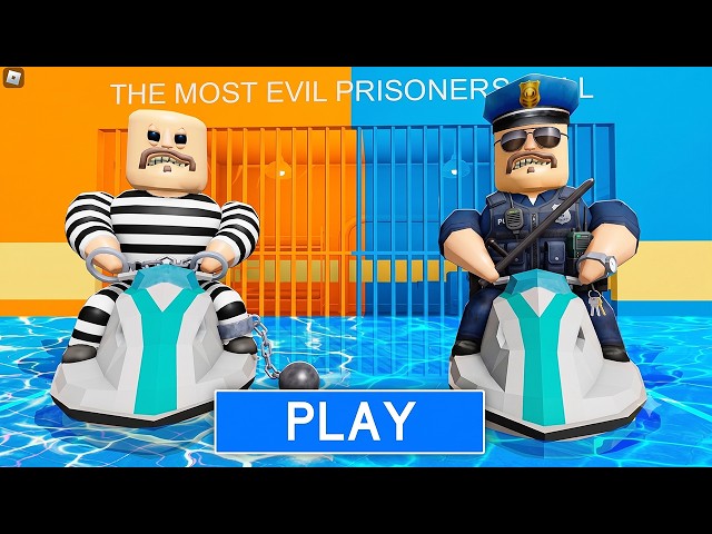 WATER PRISONER VS POLICE BARRY PRISON RUN Obby New Update - Roblox All Bosses FULL GAME Walkthrough