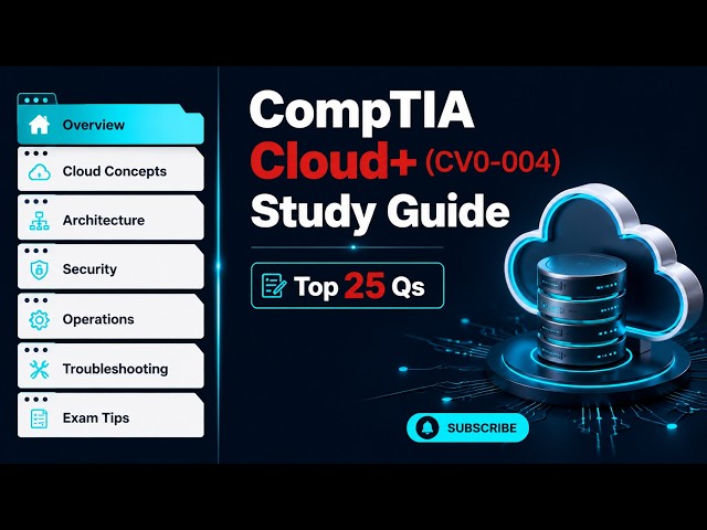 CompTIA Cloud+ (CV0-004) Complete Study Guide 2026 | Full Exam Roadmap #comptiaexam #comptia