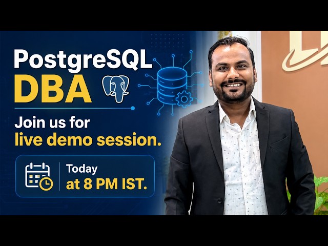 Master PostgreSQL Database Administration – Live Session