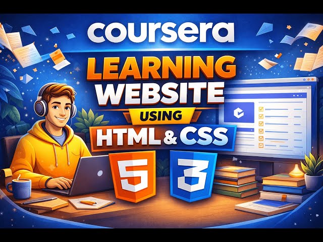 "I Built a Coursera Website Clone Using Only HTML & CSS!"