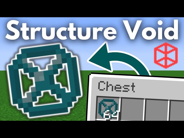 How To Get and Use Structure Void In Minecraft! (Java And Bedrock)