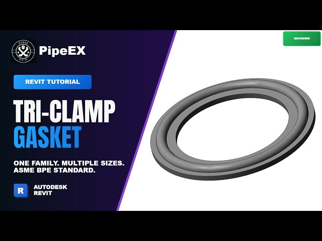 Revit MEP Tutorial: Create a Parametric Tri-Clamp Gasket from Scratch