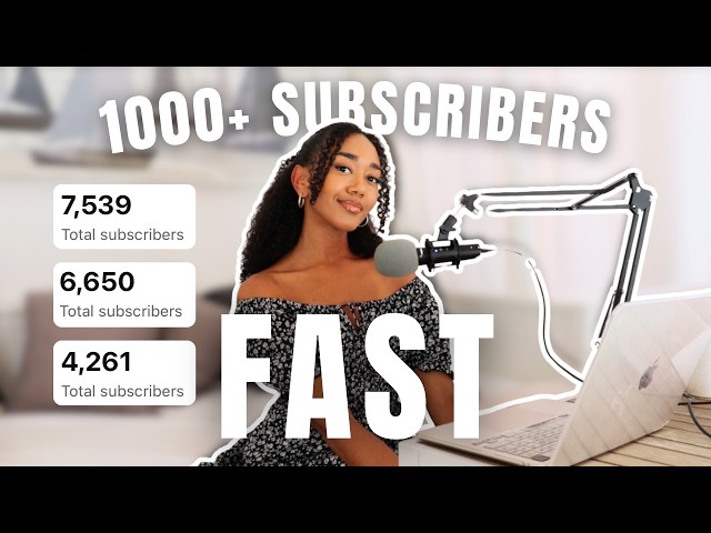 How to get to 1000 Youtube subscribers FAST (I did it FOUR times!)