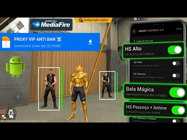 NEW FF PROXY VIP ANDROID AIMBOT HS 100% ANTIBLACKLIST FREE PANEL ANDROID ANTI BAN UPDATED
