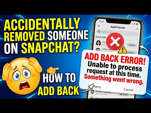Accidentally Removed Someone on Snapchat - How to Add Back