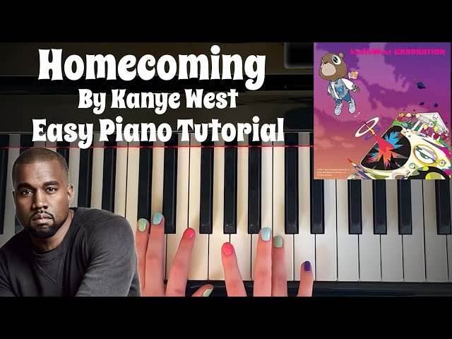 Homecoming by Kanye West - Easy Piano Tutorial