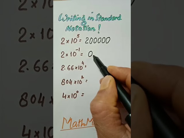 Standard Notation#MathMarrow#Math shorts#Scientific notation#Standard form