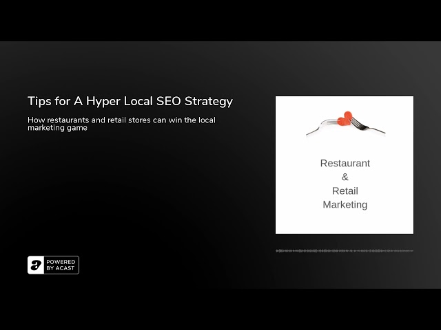 Tips for A Hyper Local SEO Strategy
