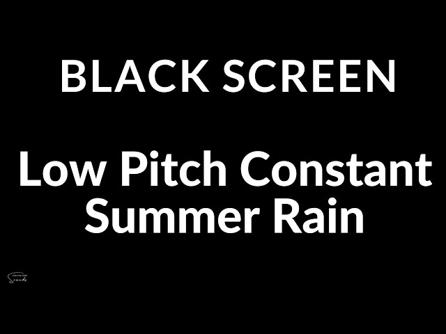 [No Ads] 24/7 Live ASMR Rain Sound | Low Pitch Constant Summer Rain For Deep Sleepers