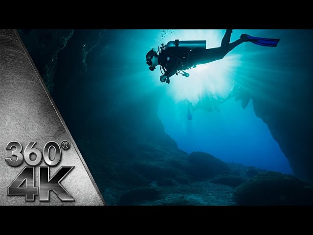 Cave Diving in a PITCH BLACK Cave - 4K 360 VR Video #cavediving