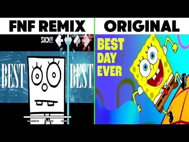 BEST DAY EVER FNF Remix vs Original