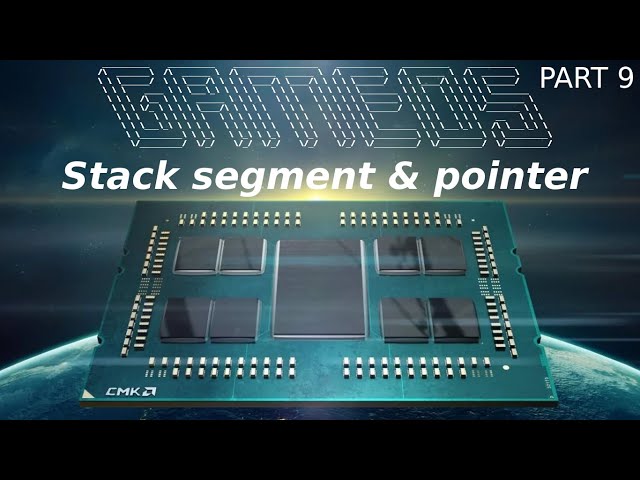 Coding GameOS in x86 assembly - setting up stack segment, stack pointer and base pointer