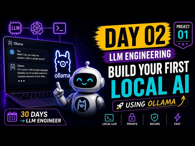 How to Build Your First Local AI using Ollama | Local LLM Setup | AI Projects