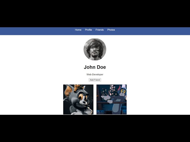 How to made a Facebook Profile clone using HTML&CSS