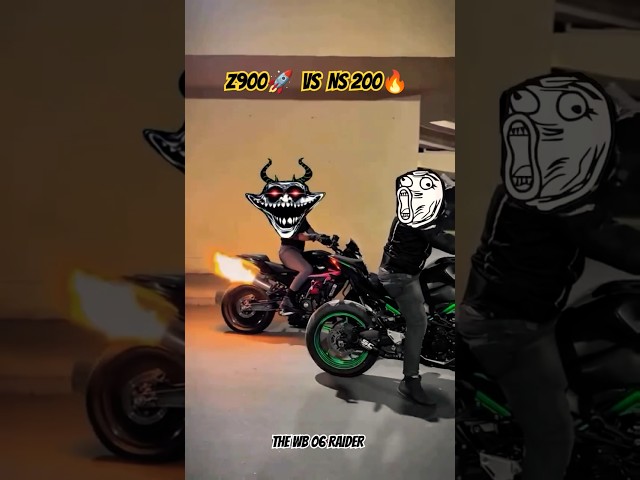 Z900 vs NS200 🔥🚀🤯  #r15 #bike #rider #zx10r #shorts #shortvideo #z900 #1k #kawasaki10r #ninja #race