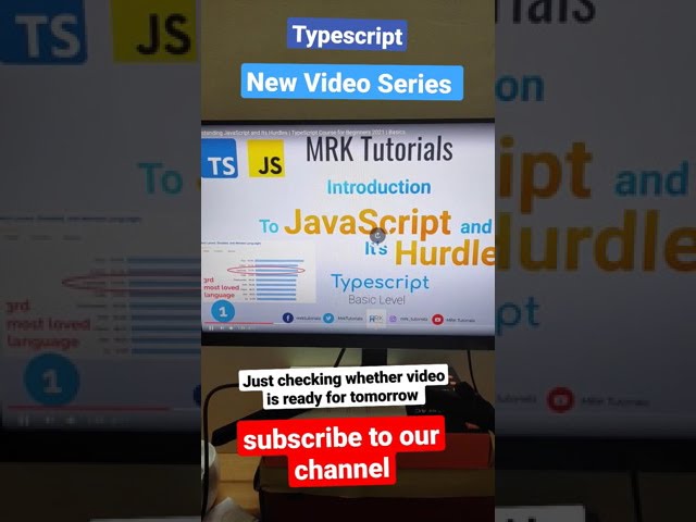 3rd most loved ❤️ language Typescript , a beginners course in MRK Tutorials | Javascript