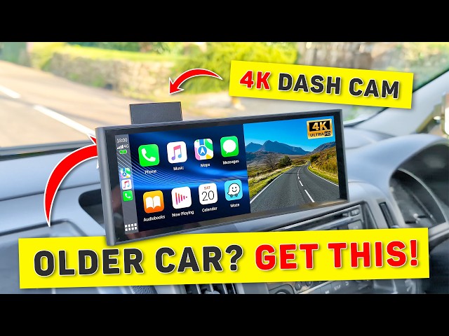 CarPlay & A 4k Dash Cam | Lamtto RC14 Dashboard Console Review