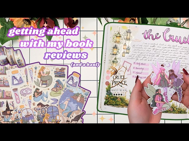 ✨Marigona Suli stationery haul & a couple of book review pages in my reading journal 📖