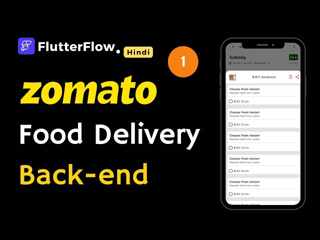 Food Delivery App Backend Development | Part-1 | Built in FlutterFlow