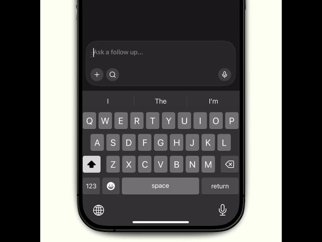 Perplexity Chat Input On Focus Animation ✦ React Native ✦ makeitanimated.dev
