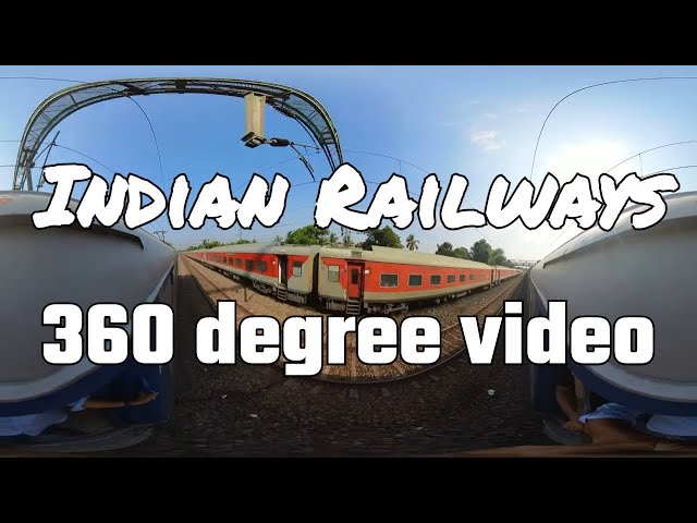 [360Videos] Dibrugarh-Kanniyakumari Vivek Express #22504 passing Parli Station (PLL) near Palakkad