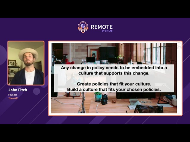 REMOTE by GitLab 2021: Make Time Off a Part of The Job