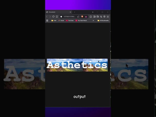 Image masked text in webpage #javascript #coding #webdev   #programming #ezsnippet  #webdesign