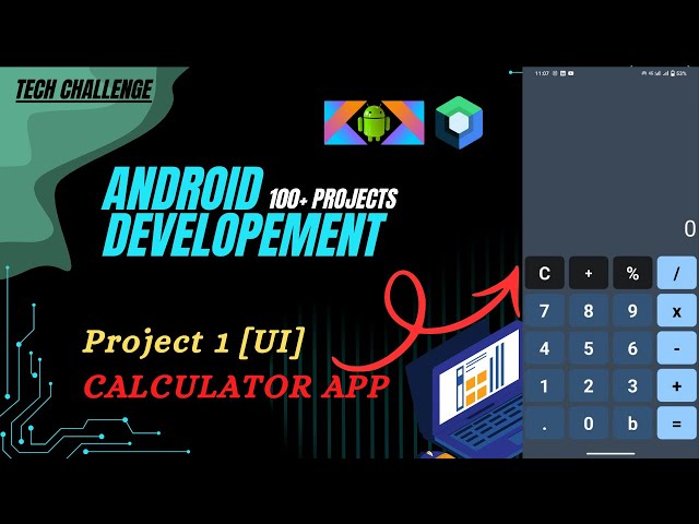 Calculator UI Design in Android | Build Simple Calculator App UI Step by Step