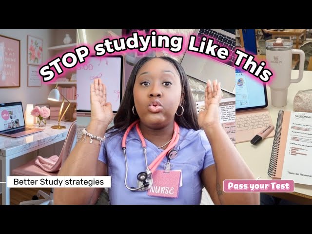 How Top Nursing Students ACTUALLY Study| Study Strategy Glow Up✨✨