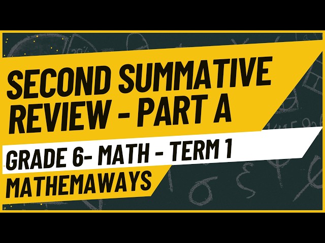 REVIEW MATH 7 SECOND SUMMATIVE TERM 1 PART A