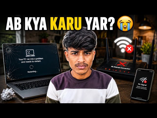 EK HI DIN ME DO JHATKE! 😱 | Network Problem Aur Laptop Kharab! 😭 | Sandeep Jingar Vlogs | 