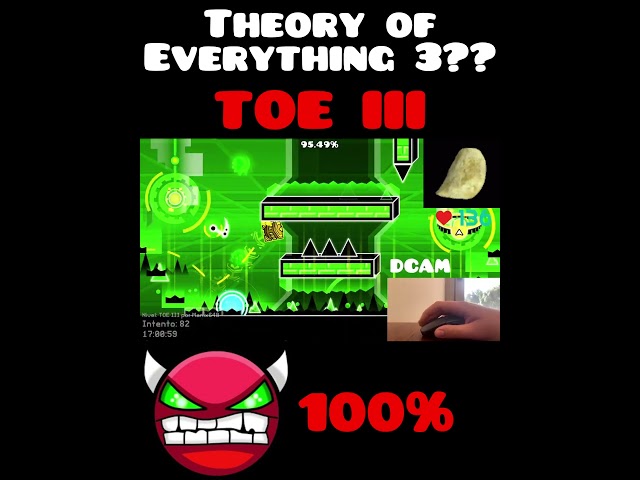THEORY OF EVERYTHING 3??? TOE III 100% [ALL COINS] by Manix648 - Geometry Dash #shorts