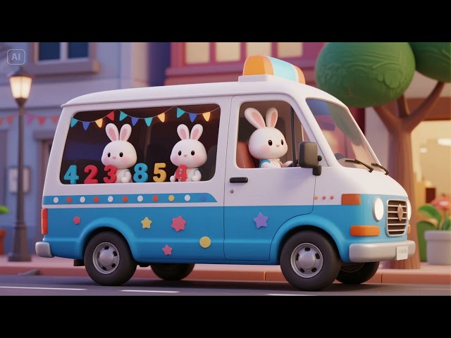 Bunny’s Magic Number Van | Nursery Rhymes & Kids Songs