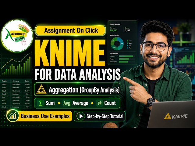 KNIME GroupBy Analysis Tutorial | Sum, Average, Count & Business | Assignment On Click